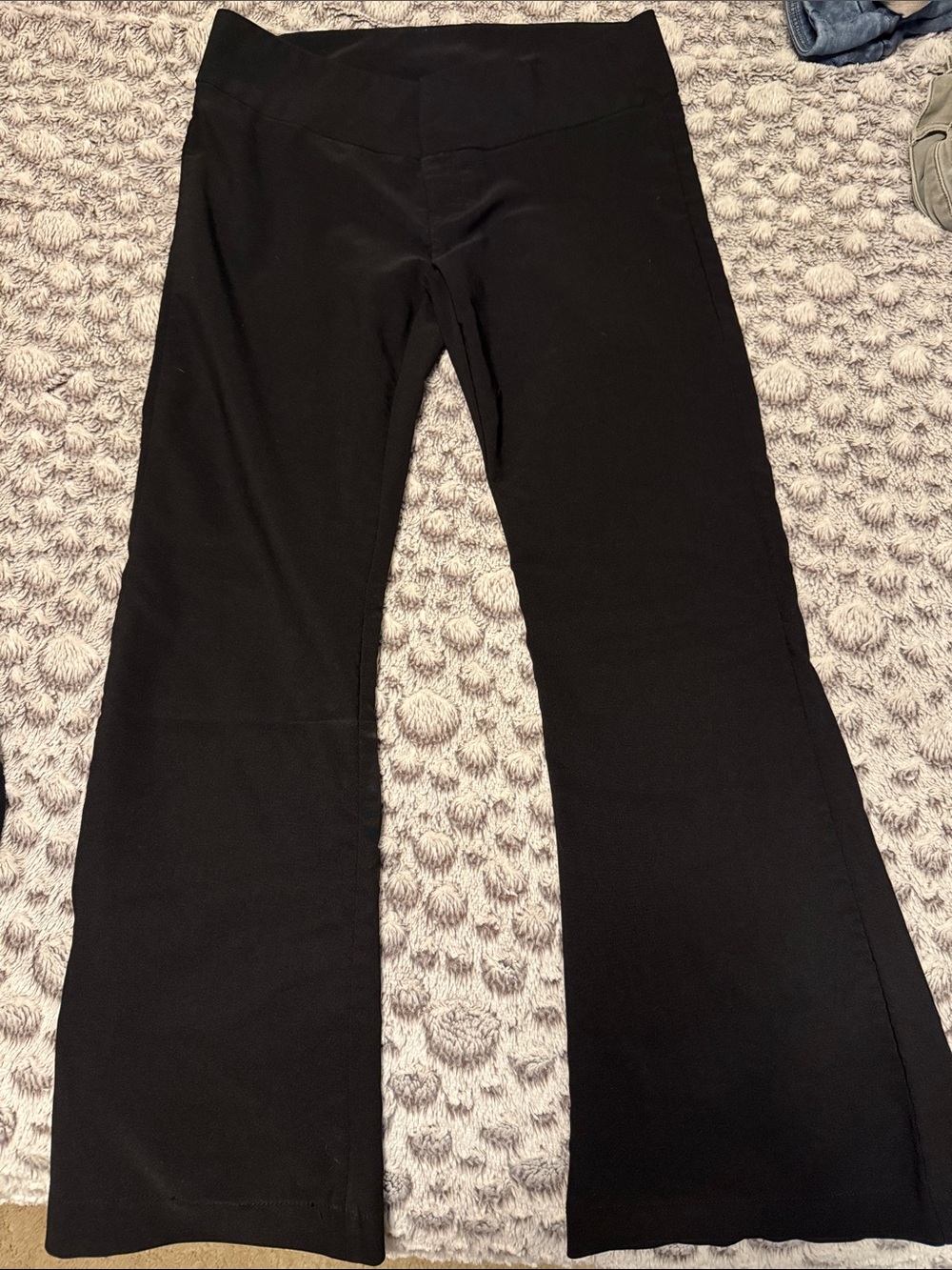 Vanity Black Flare Wide-Leg Jeans